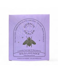 Cosmic Dealer Nut Butter Chocolate Box Wild Lavender with Macadamia Organic 4pcs / 80g