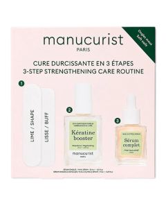 Manucurist Paris 3-Step Strengthening Nail Care Routine Set