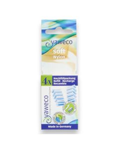 Yaweco Replacement Toothbrush Refill Heads Soft Nylon 4pcs