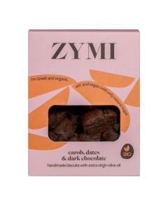 Zymi Handmade Biscuits with Carob, Dates & Dark Chocolate Organic 130g
