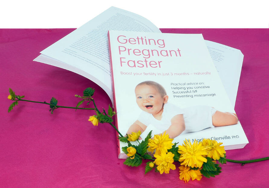 Copy of Getting Pregnant Faster, a book by Dr Marilyn Glenville