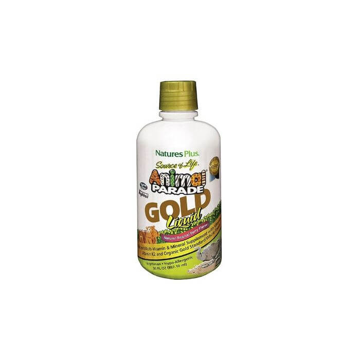 Bottle of Nature's Plus Animal Parade GOLD Liquid - Children's Multi 