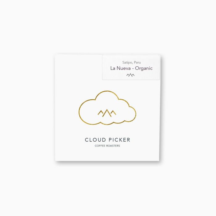 White box of Cloud Picker coffee beans